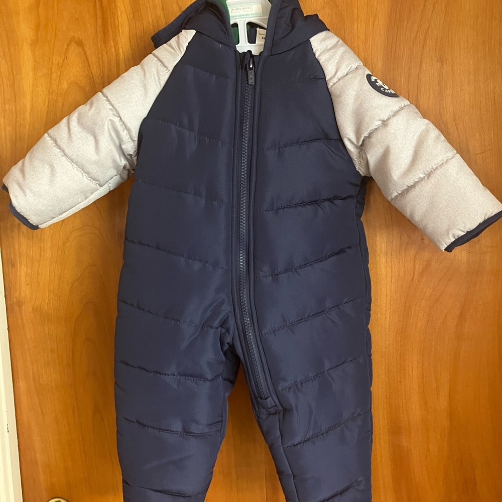 Carter's Navy and  Grey/Green Snowsuit